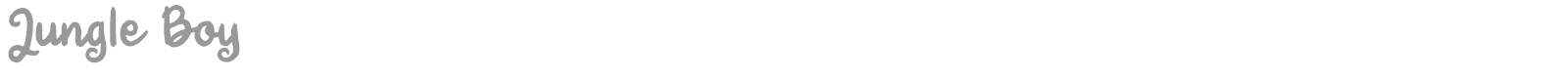 Jungle Boy font preview